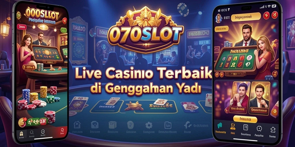 Tampilan utama gameplay Live Casino dalam 070SLOT yang menakjubkan.