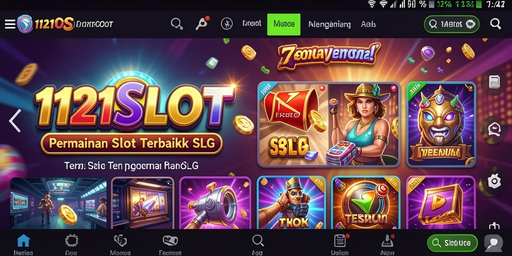 Tampilan gameplay slot yang seru dan interaktif di 1121SLOT.