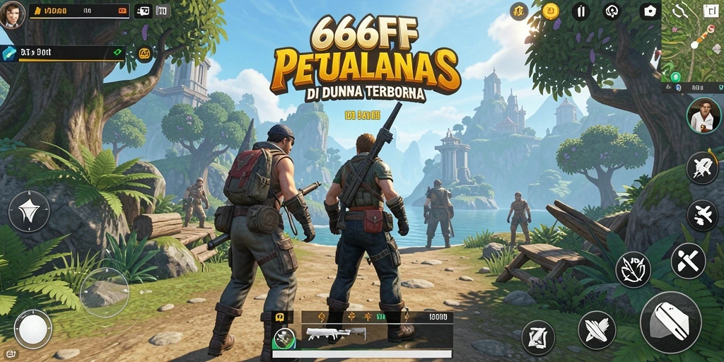 Tampilan gameplay Open World yang mendebarkan dan menawan di 666FF.