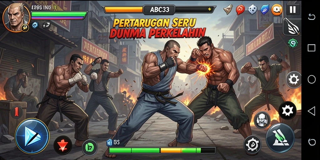 Tampilan utama gameplay <strong>ABC33</strong> dengan pertarungan yang mendebarkan dan aksi yang cepat.