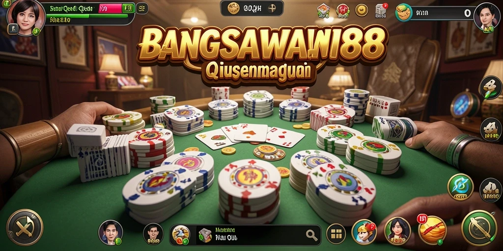 Screenshots utama dari gameplay QiuQiu di BANGSAWAN88.