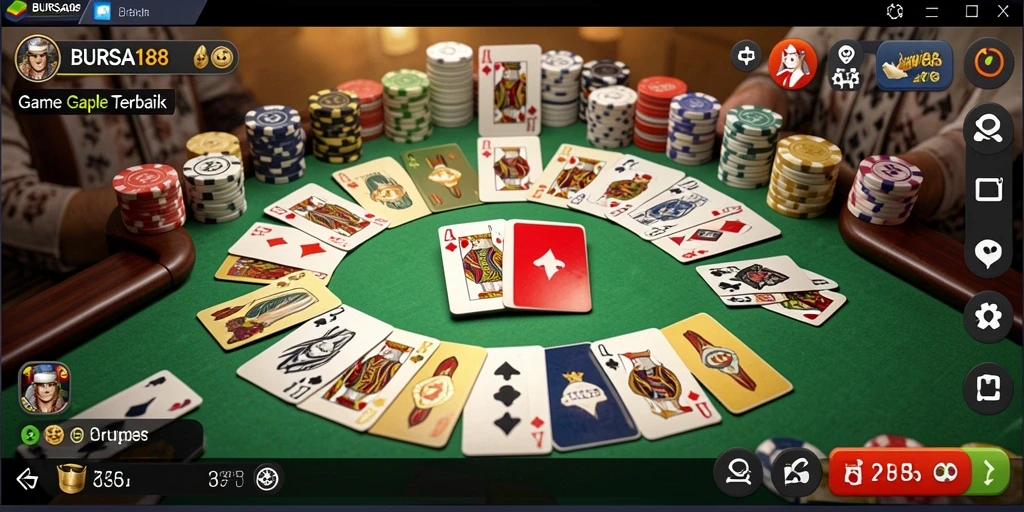 Tampilan gameplay Gaple yang memukau dan interaktif.