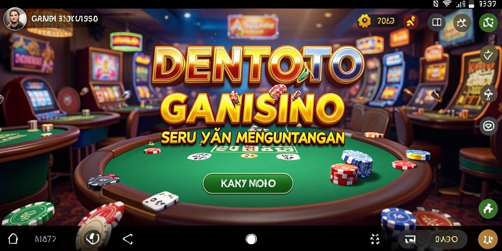 Tampilan gameplay DENTOTO yang seru dan interaktif.