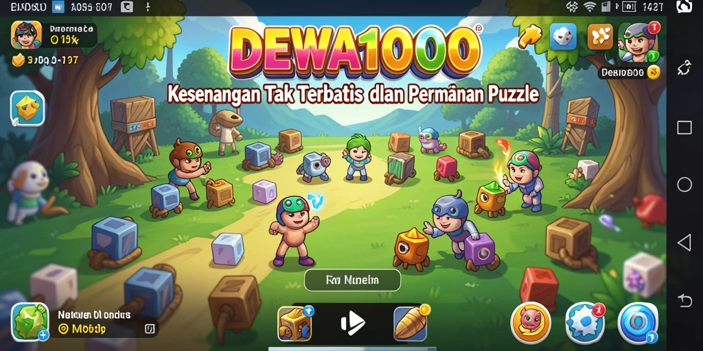 Tampilan gameplay DEWA1000 yang menantang dan seru.