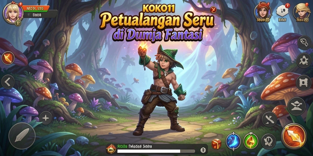 Screenshot KOKO11 menunjukkan aksi petualangan yang mendebarkan dan grafis menarik.
