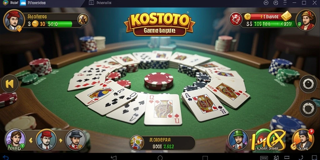 Screenshot gameplay seru permainan Gaple KOSTOTO.