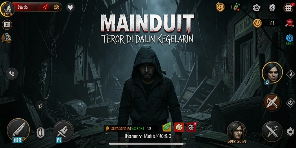 Gameplay horor yang menegangkan dan mencekam di MAINDUIT.