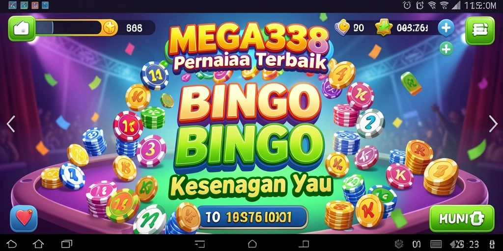 Screenshot gameplay Bingo yang seru dan interaktif di MEGA338.