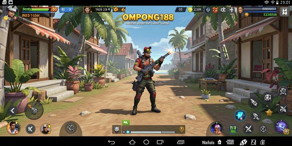 Tangkapan layar yang menunjukkan gameplay santai OMPONG188.