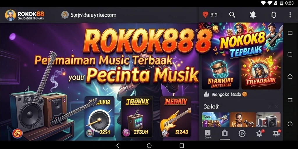 Tampilan gameplay ROKOK88 yang penuh warna dan interaktif.