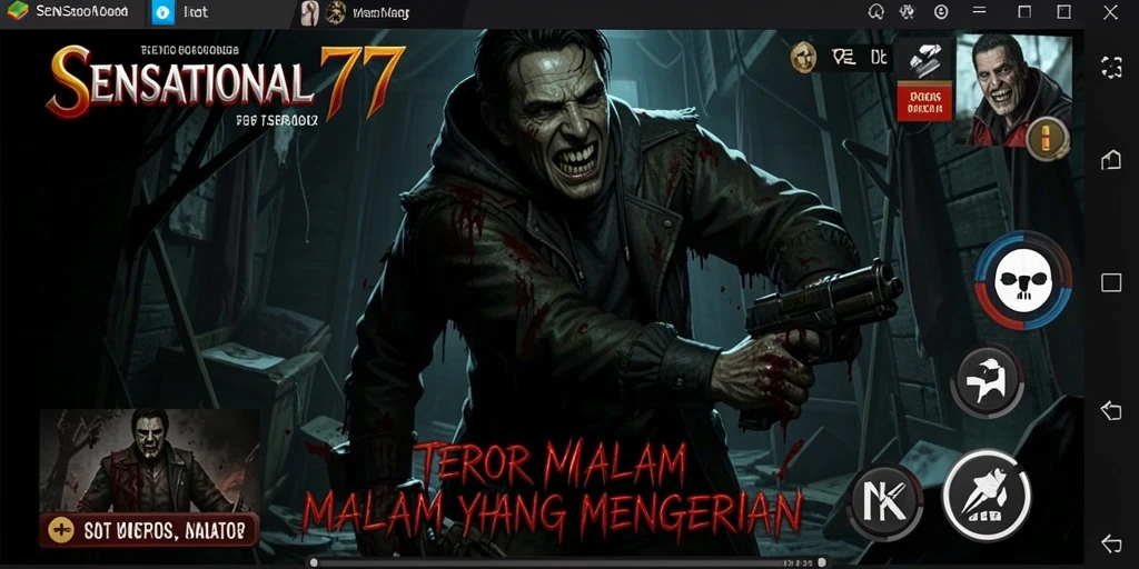 Tangkapan layar menunjukkan momen menegangkan dalam gameplay horor.