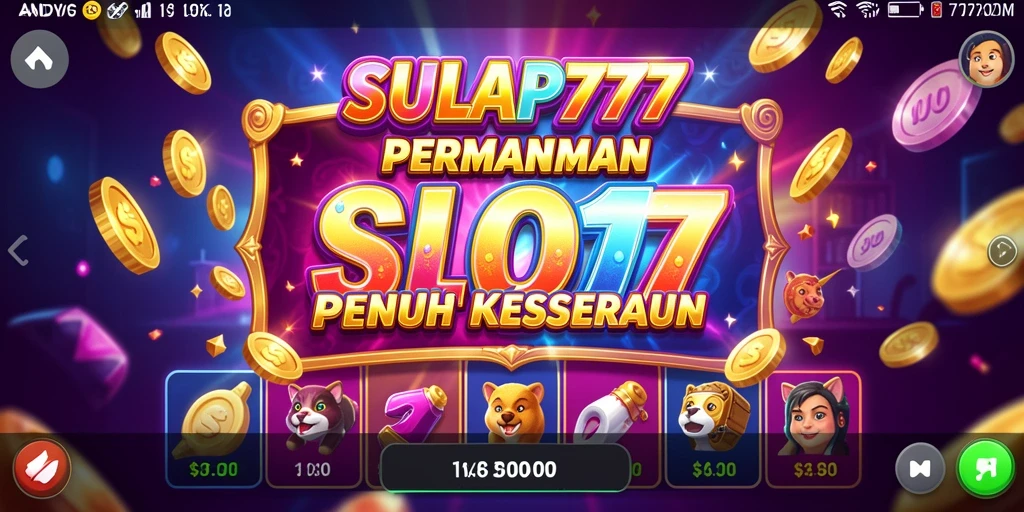 Tampilan gameplay SULAP777 yang mengesankan dengan tema slot yang beragam.